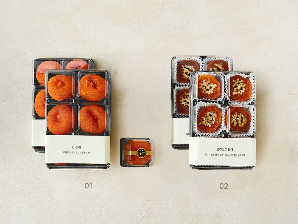 Dajeongda Persimmon Pudeu Got Persimmon Homal Honhap 2 Ho Set ( Frozen ), 1 Set , 1.05 kg (다정다감푸드 곶감 호두말이 혼합 2호 세트 (냉동), 1세트, 1.05kg)
