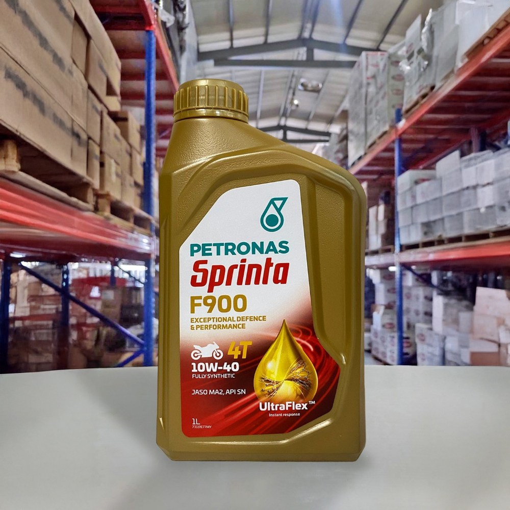 PETRONAS Sprinta F900 10W40 4T 全合成機油1L, 10W-40, 1瓶- 發動裝置