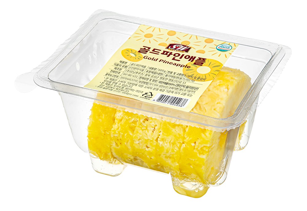 Seu & Deobeulyu Gold Pineapple Won Whole Hyeong , 600 g, 1 Pack (에스앤더블유 골드파인애플 원통형, 600g, 1개)