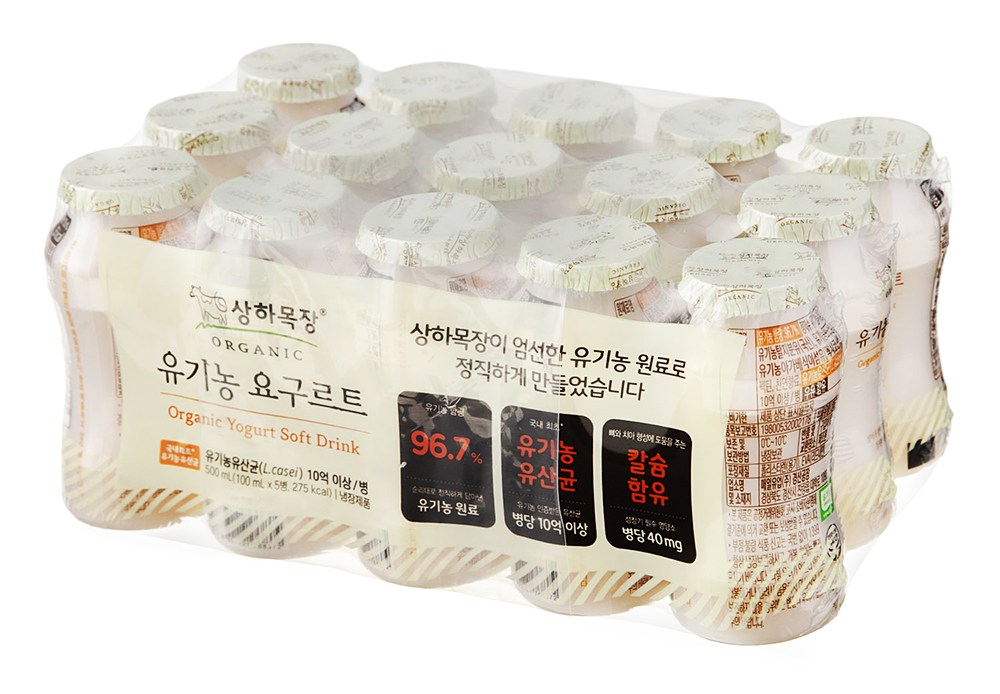 Sangha Farm Masi Organic Yogureuteu , 100 ml, 1 5 Pack Pack , 1 Pack (상하목장 마시는 유기농 요구르트, 100ml, 15개입, 1개)