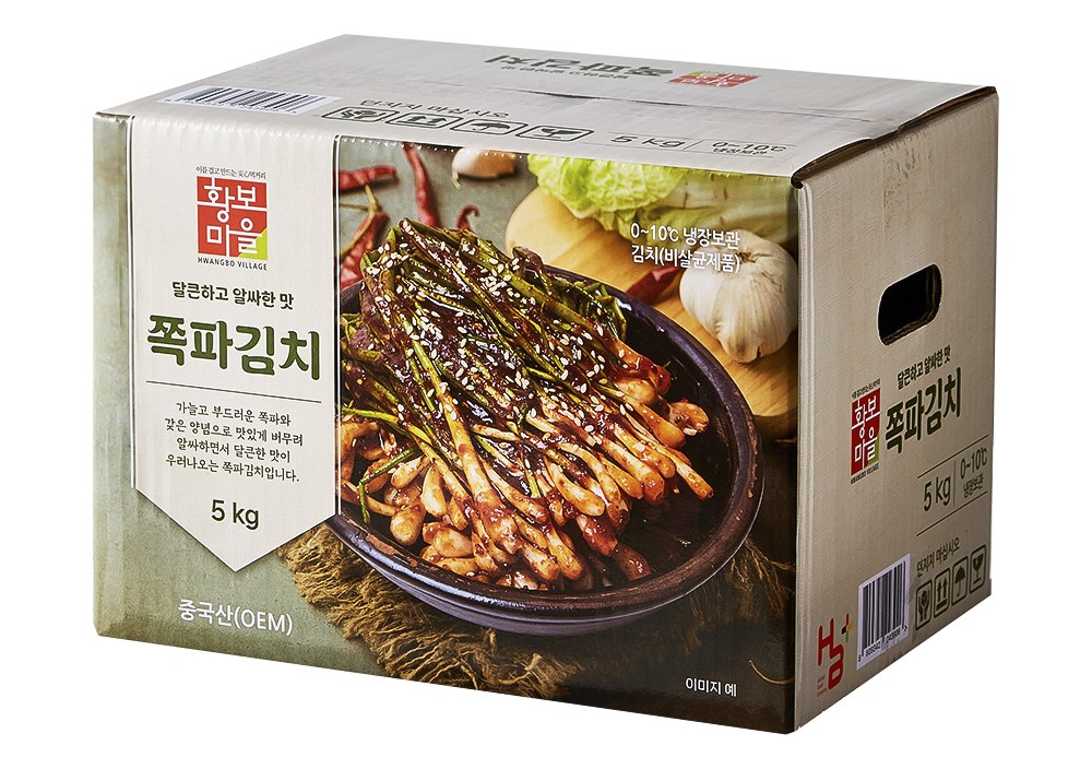 Hwangboma Scallion Kimchi , 5 kg, 1 Pack (황보마을 쪽파김치, 5kg, 1개)