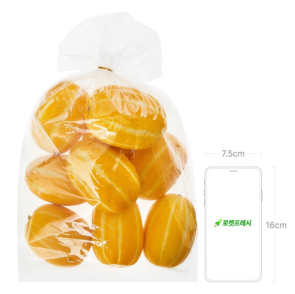 GuamPick Seongju Silsok Mini Korean Melon , 2 kg, 1 Pack (곰곰 성주 실속 미니참외, 2kg, 1개)