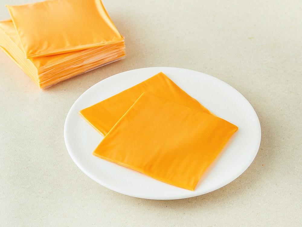 Sonamu Dongwon Pungmi Jin Seuteurong Cheda Seul Rice Cheese , 18 g, 1 Pack , 100 Pack (소와나무 동원 풍미가 진한 스트롱 체다 슬라이스 치즈, 18g, 1개, 100개입)