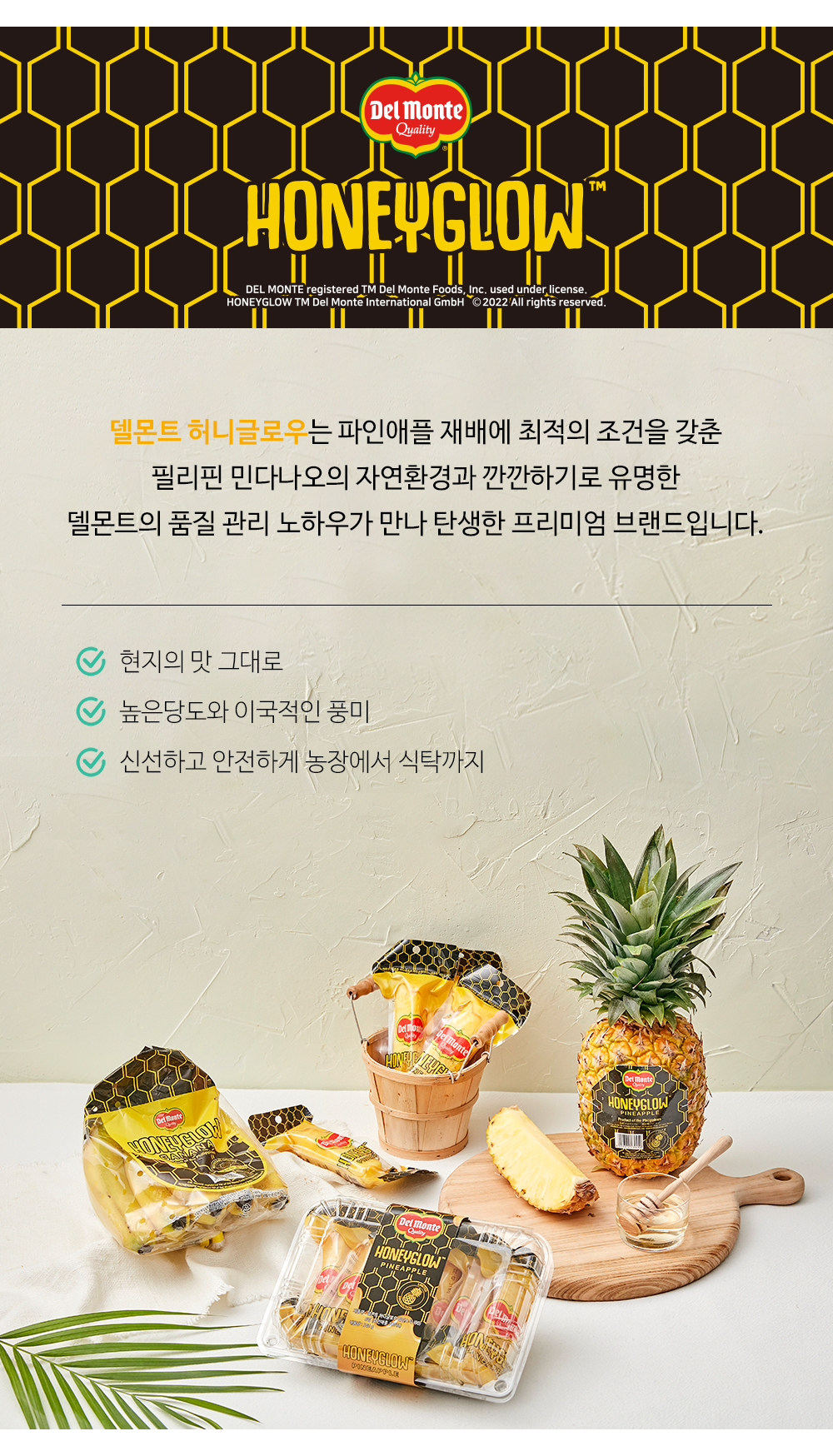 Delmonteu Heoni Glow Pineapple , 2 Pack (델몬트 허니글로우 파인애플, 2개)