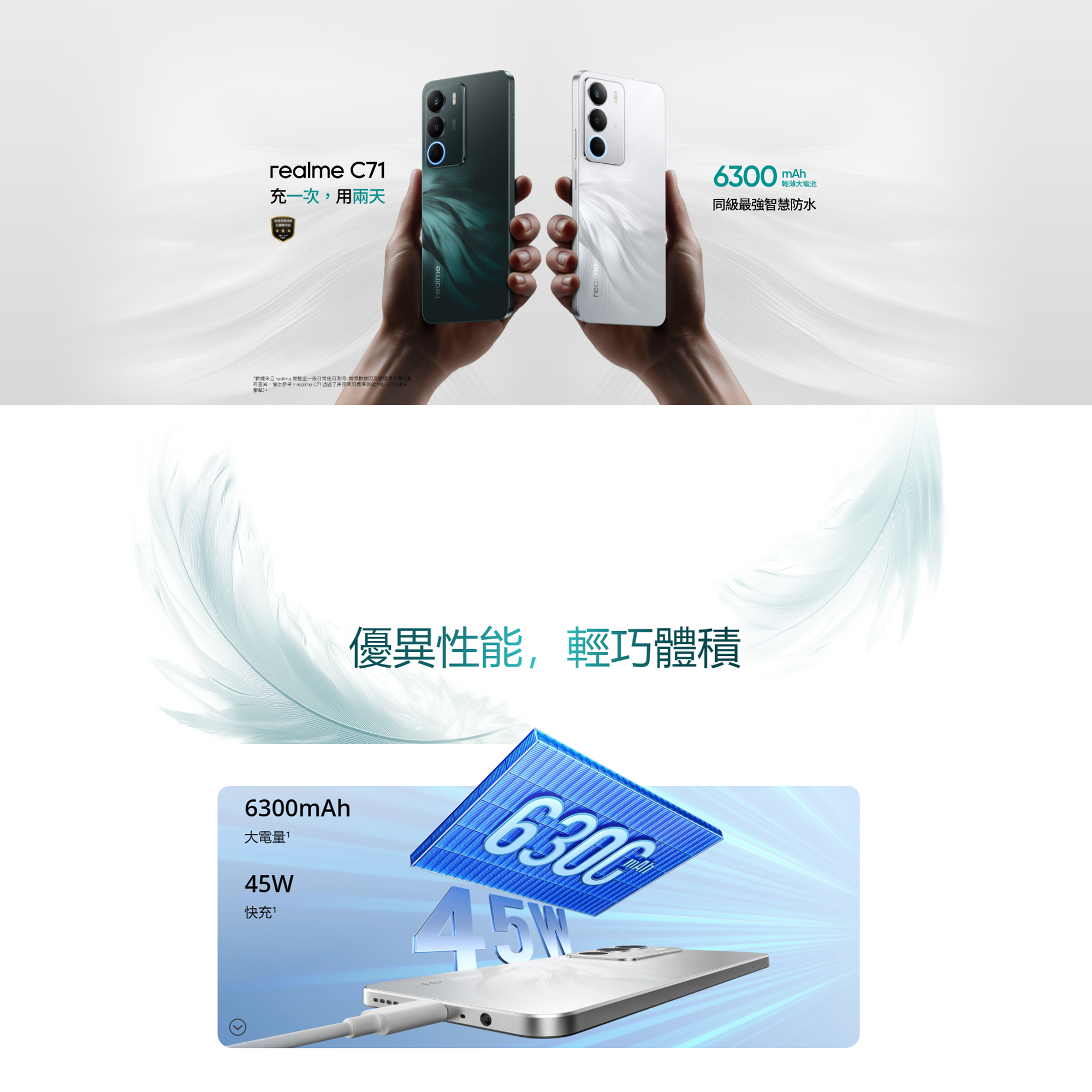 Realme Electronics C71 4G 4GB RAM 128GB Storage 智慧型手機Nano SIM 