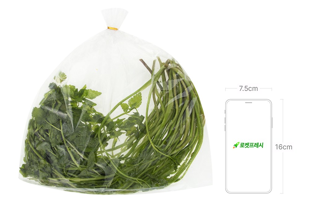 Domestic Jae Water Dropwort , 1 Pack , 200 g (국내산 한재 미나리, 1개, 200g)
