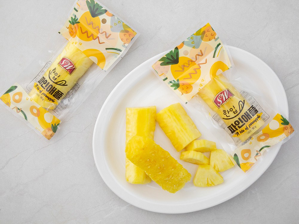 S&W Pack Pineapple , 90 g, 10 Pack (S&W 한입 파인애플, 90g, 10개입)