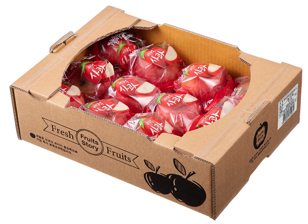 Hapeurucheu Sweetness Seonbyeol Seong Washed Apple , 2 kg( So , 10~12 Pack ), 1 Pack (하이프루츠 당도선별 의성 세척사과, 2kg(소과, 10~12입), 1개)
