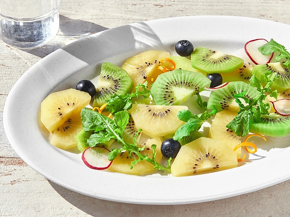 Jeseupeuri Organic Injeung Sseon Gold Kiwi Jeombo , 1.2 kg, 1 Pack (제스프리 유기농 인증 썬골드키위 점보, 1.2kg, 1팩)