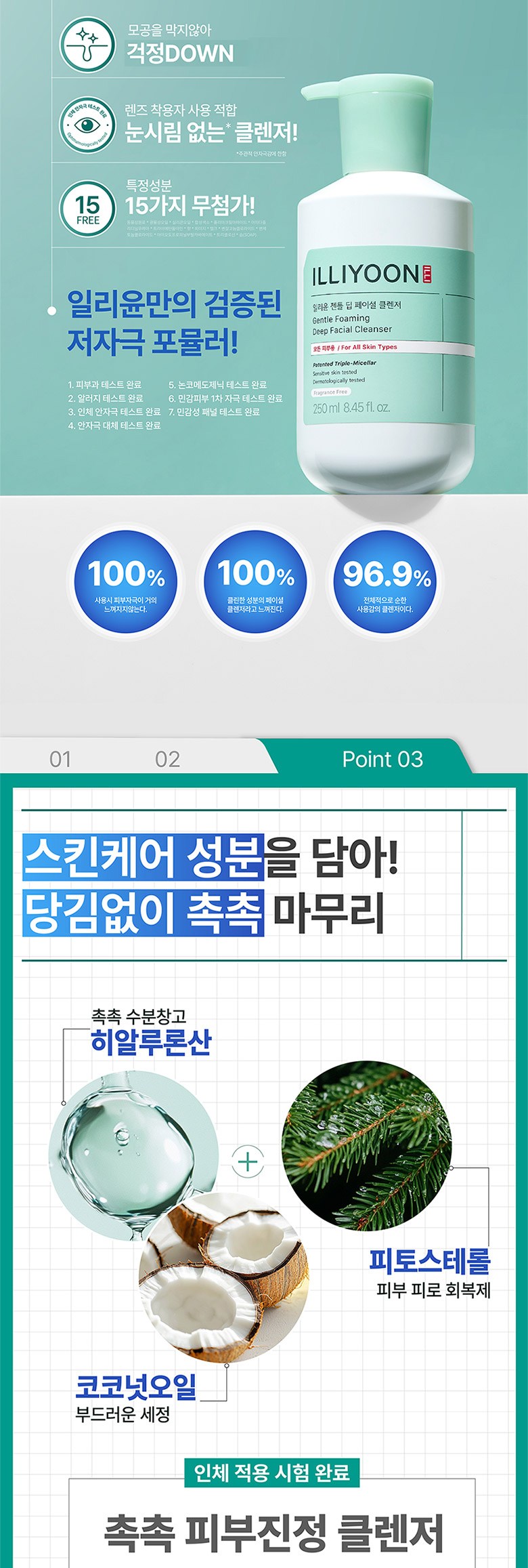 Riyun Jenteul Deep Facial Cleanser , 1 Pack , 250 ml (일리윤 젠틀 딥 페이셜 클렌저, 1개, 250ml)