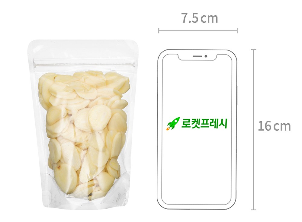 Domestic Jeomin Garlic , 150 g, 1 Pack (국내산 저민마늘, 150g, 1개)