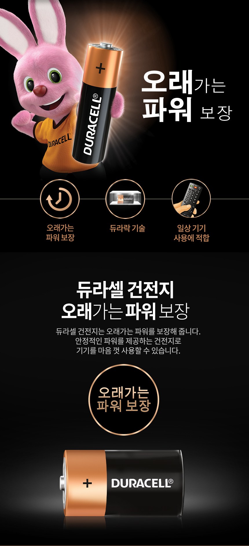 듀라셀 알카라인 D형 건전지, 4개입, 1개 - 특수건전지(C,D,V) | 쿠팡