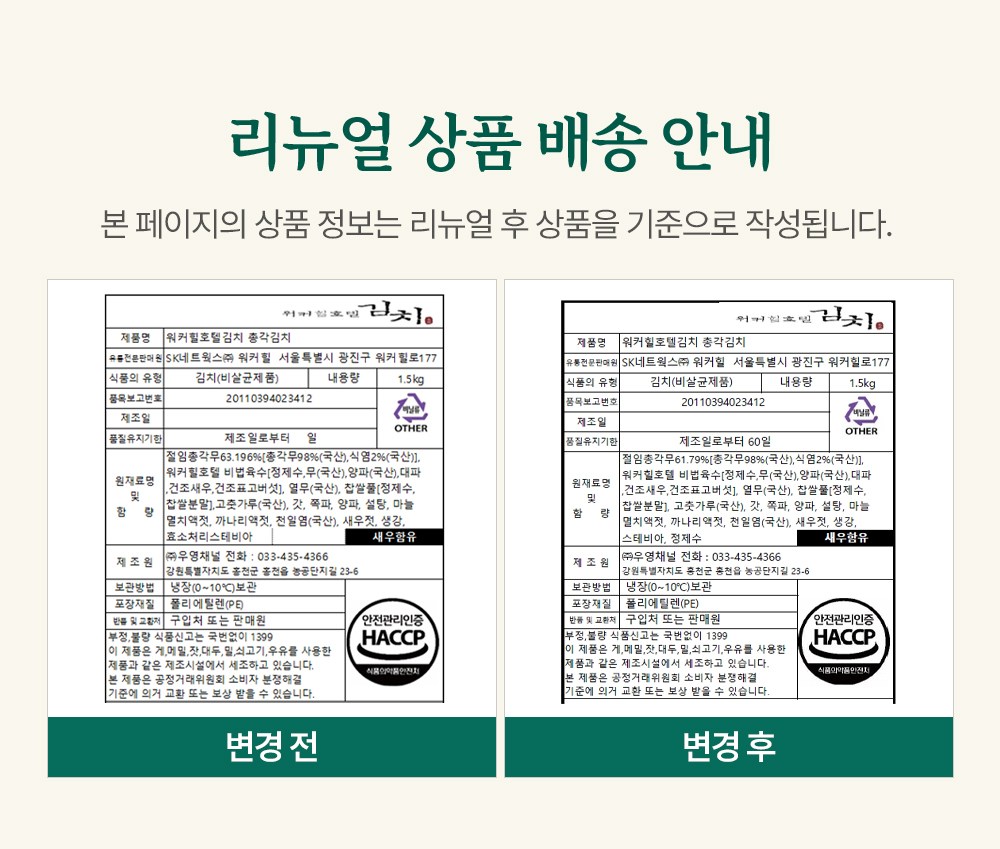 Wokeohilhotel Chonggak Kimchi (워커힐호텔 총각김치)