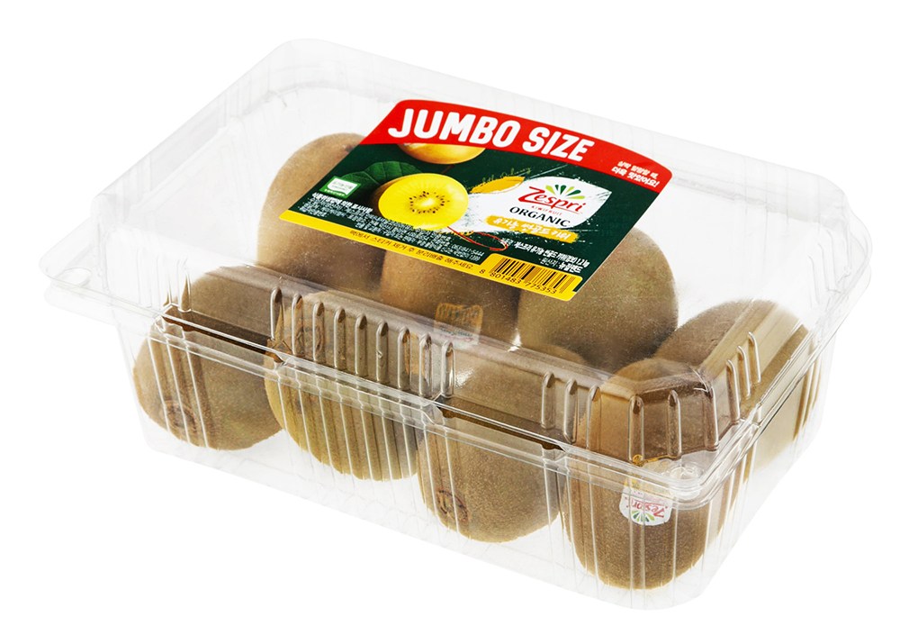 Jeseupeuri Organic Injeung Sseon Gold Kiwi Jeombo , 1.2 kg, 1 Pack (제스프리 유기농 인증 썬골드키위 점보, 1.2kg, 1팩)