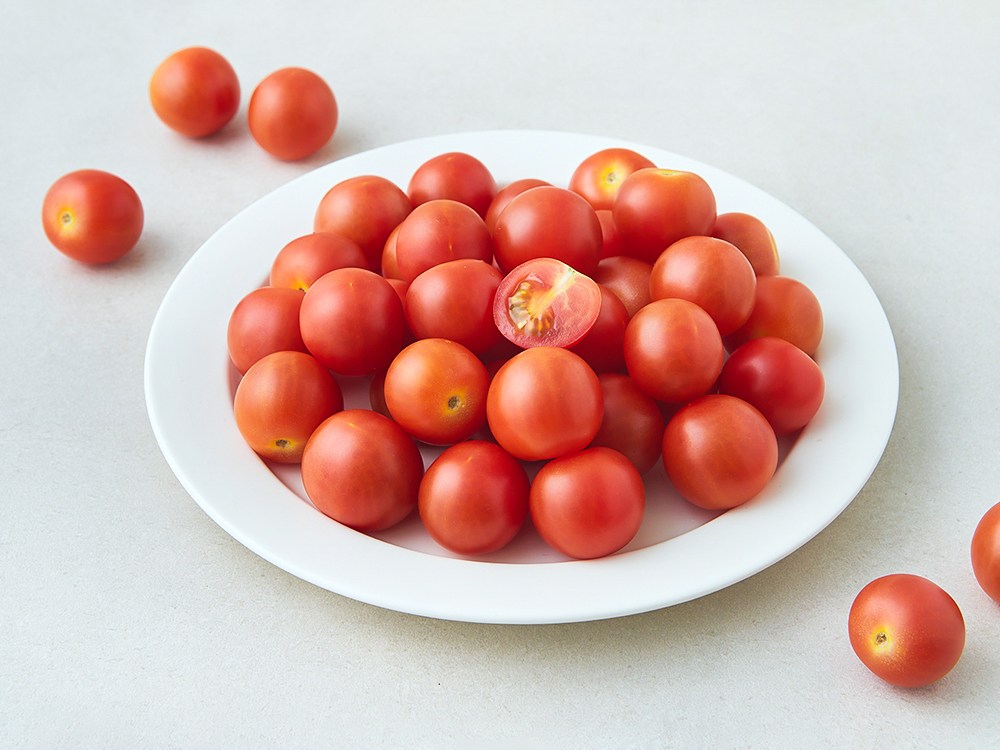 Upam GAP Injeung Aepeul Tomato , 500 g, 1 Pack (우일팜 GAP 인증 애플 토마토, 500g, 1팩)