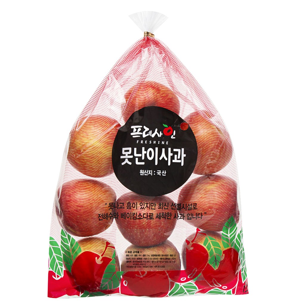 Peuresyain Chungju Imperfect Apple , 2 kg, 1 Pack (프레샤인 충주 못난이사과, 2kg, 1개)