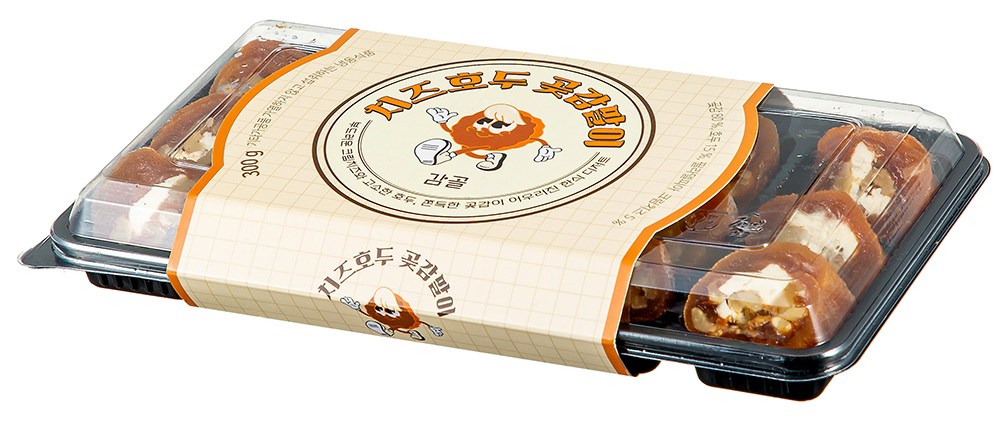 Persimmon Gol Cheese Hogot Persimmon Mal ( Frozen ), 300 g, 1 Pack (감골 치즈호두곶감말이 (냉동), 300g, 1개)