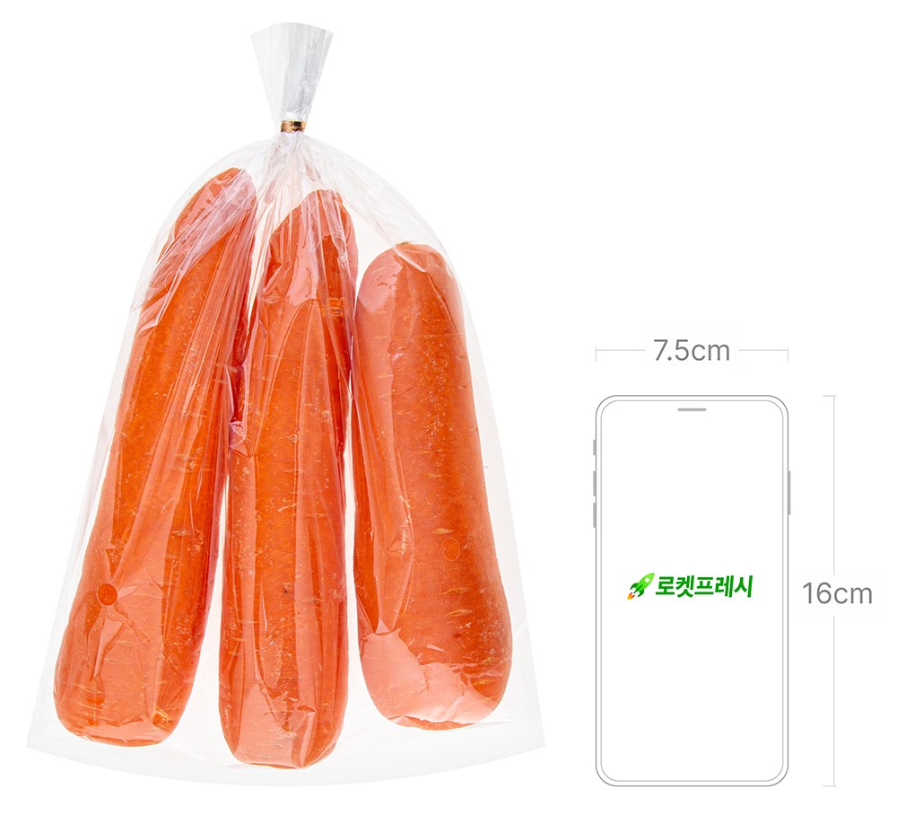 Jung Domestic Washed Danggeun , 1 kg, 1 Pack , 1 Pack (중국산 세척당근, 1kg, 1개, 1개입)