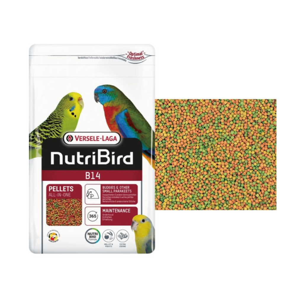 Versele-Laga 凡賽爾NUTRIBIRD 機能滋養丸B14 中/小型鸚鵡, 800g, 1包- 飼料| 酷澎