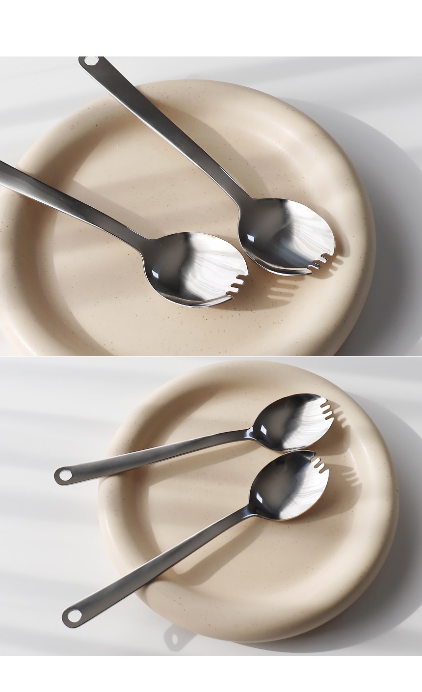 Beulrumethom Stainless Kaemping Gundae Seupun Fork 304, Danpum , 1 Pack (블룸엣홈 스텐 캠핑 군대 스푼포크 304, 단품, 1개)
