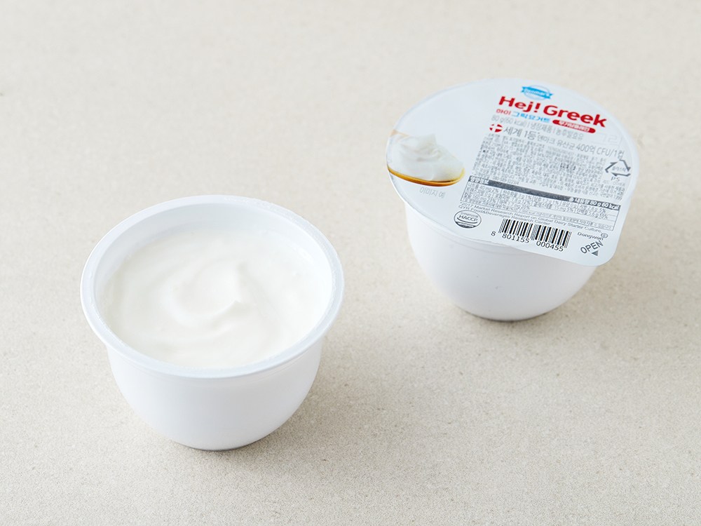 Denmakeu Dongwon Ha Geurik Yogurt Godanbaek Sugar-free Plain , 80 g, 4 Pack (덴마크 동원 하이 그릭요거트 고단백 무가당 플레인, 80g, 4개)