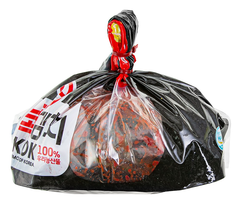 Kokjipeokok Kok Mustard Greens Kimchi , 3 kg, 1 Pack (콕집어콕 콕 갓김치, 3kg, 1개)
