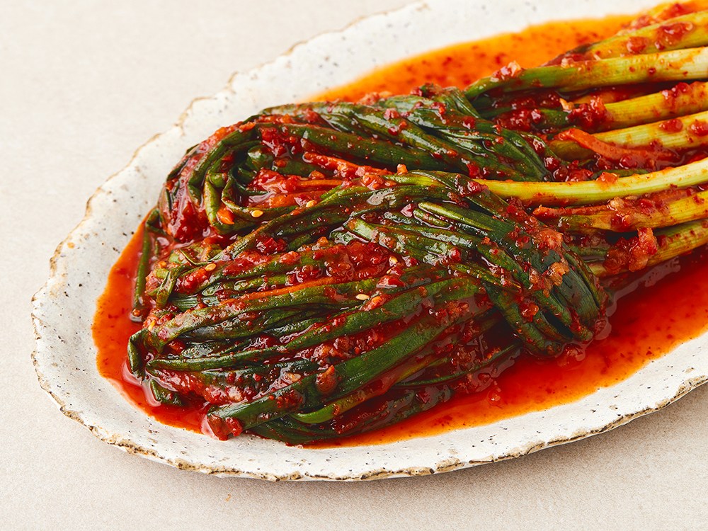 Ju King San Kimchi Scallion Kimchi , 1 kg, 1 Pack (주왕산 김치 쪽파김치, 1kg, 1개)