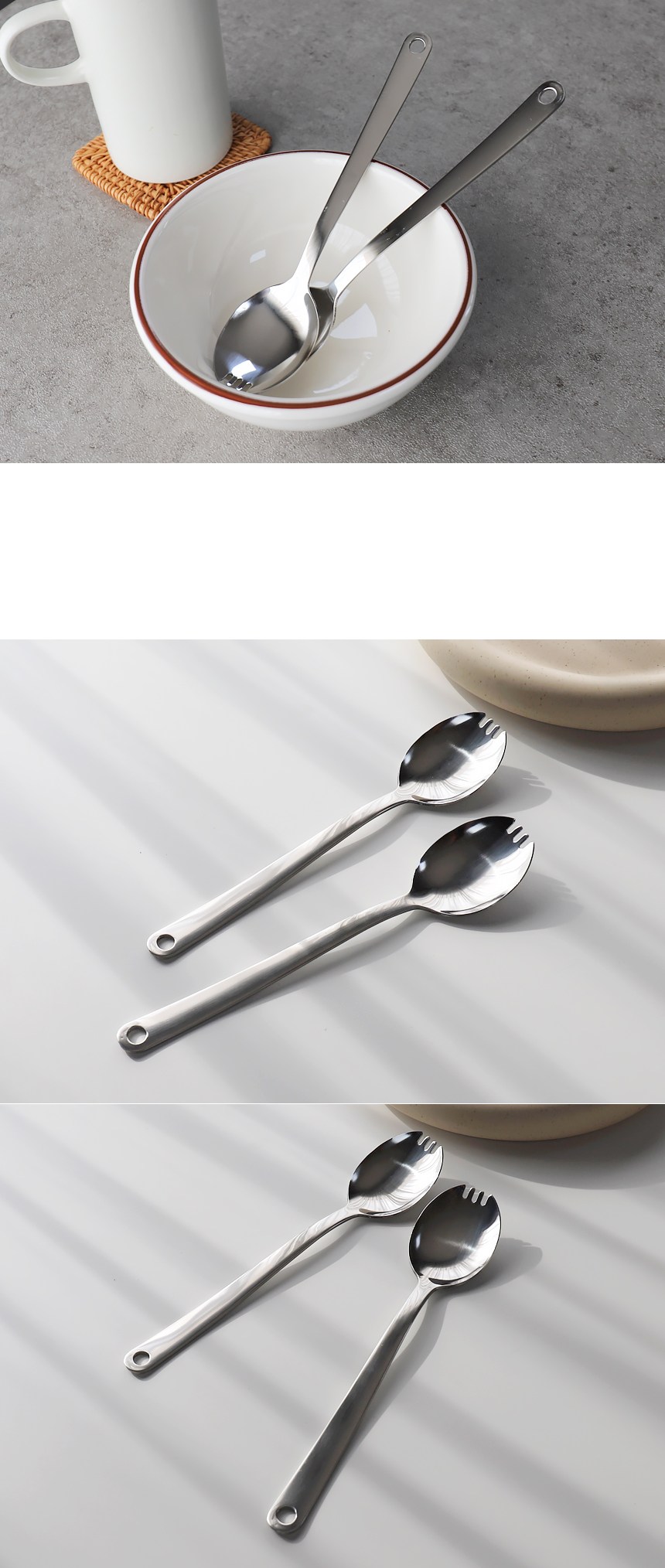 Beulrumethom Stainless Kaemping Gundae Seupun Fork 304, Danpum , 1 Pack (블룸엣홈 스텐 캠핑 군대 스푼포크 304, 단품, 1개)