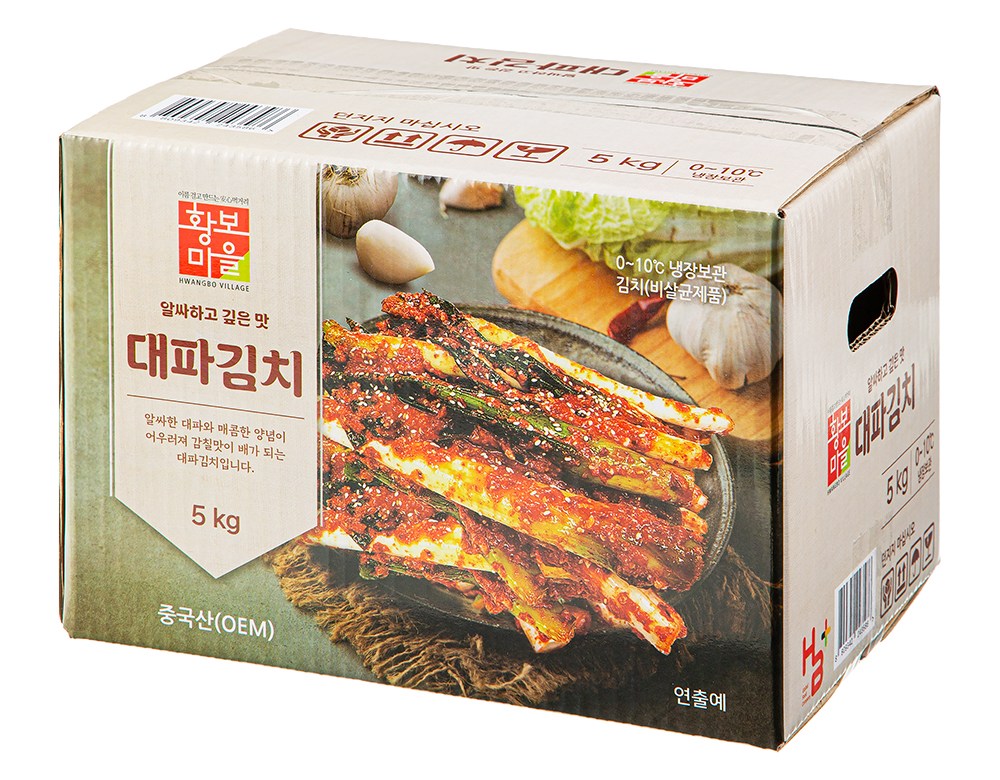 Hwangboma Green Onion Kimchi , 5 kg, 1 Pack (황보마을 대파김치, 5kg, 1개)
