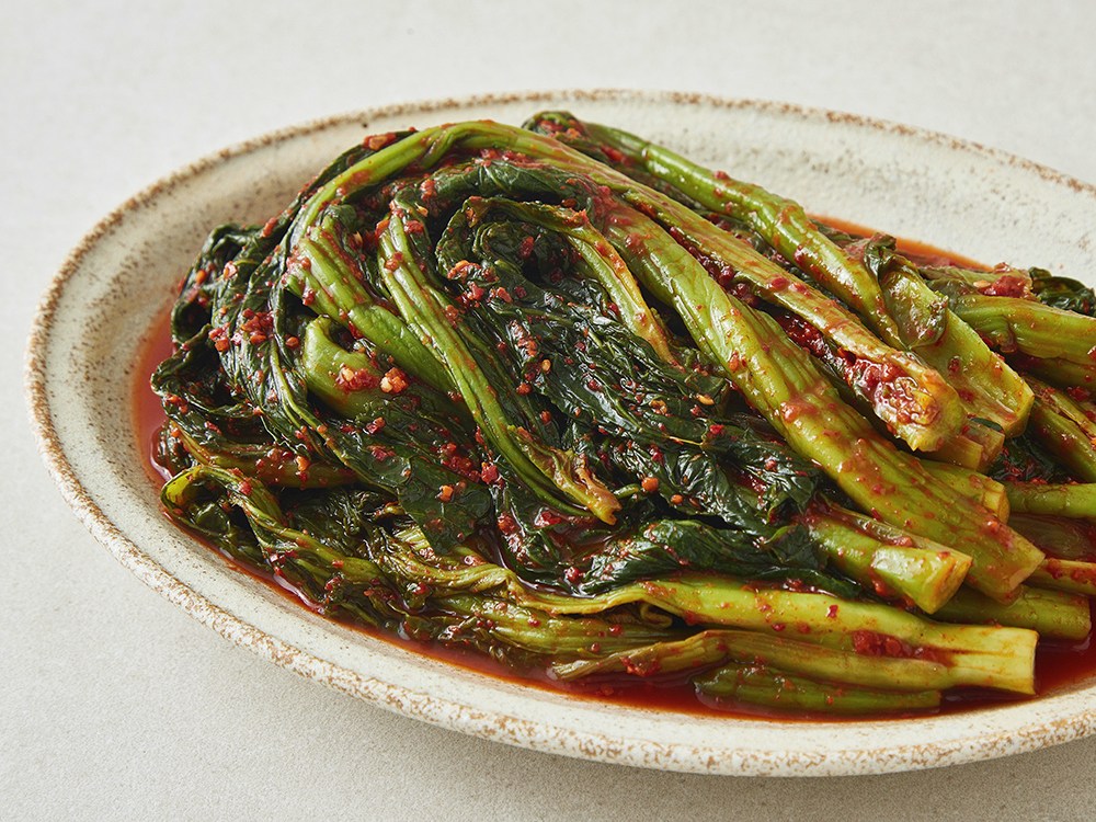 Our Ttangnoldeon Yeosudolsan Mustard Greens Kimchi , 1 kg, 1 Pack (우리땅에놀던 여수돌산 갓김치, 1kg, 1개)