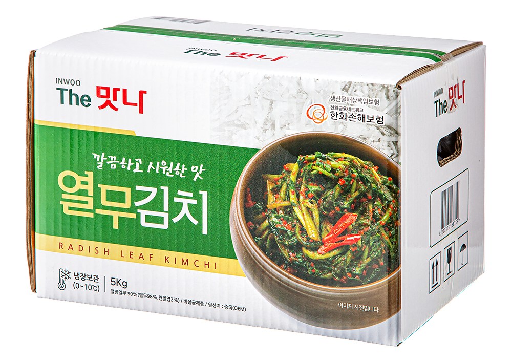 Inu Deo Flavor Na Yeolmu Kimchi , 5 kg, 1 Pack (인우 더맛나 열무김치, 5kg, 1개)