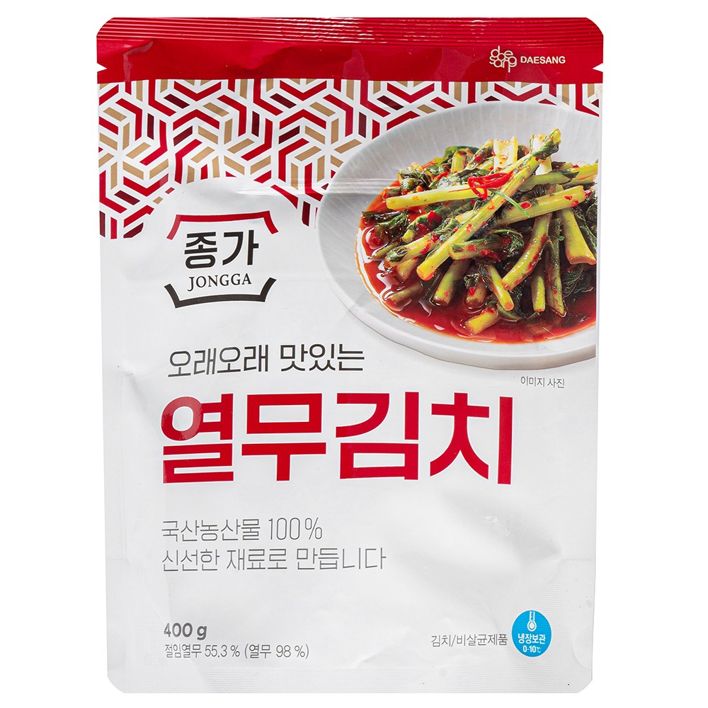 Jongga Yeolmu Kimchi , 400 g, 1 Pack (종가 열무김치, 400g, 1개)