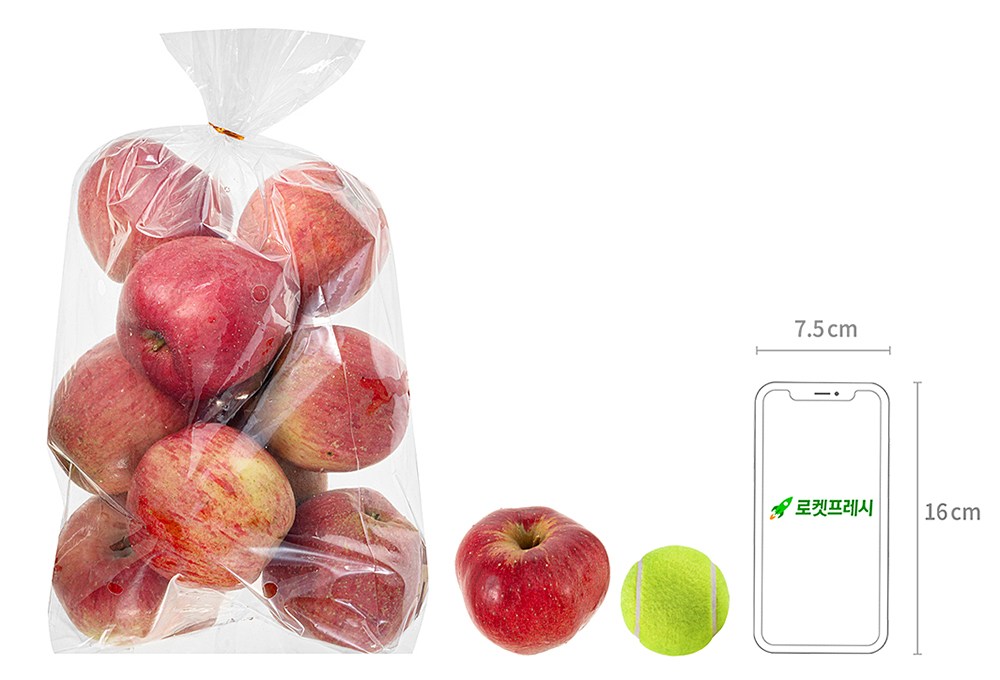 Jok Imperfect Apple , 2 kg( Raendeom ), 1 Pack (가족 못난이 사과, 2kg(랜덤과), 1개)