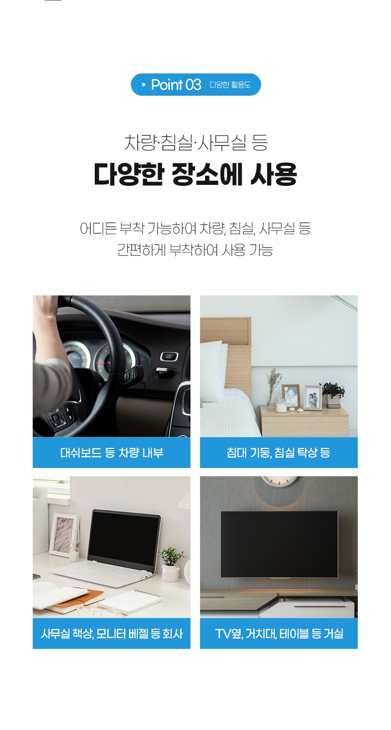 Aemdyu Charyangyong Mageutik Seonjeongri Cable Holdeo White , 6 Pack (아이엠듀 차량용 마그네틱 선정리 케이블홀더 화이트, 6개)