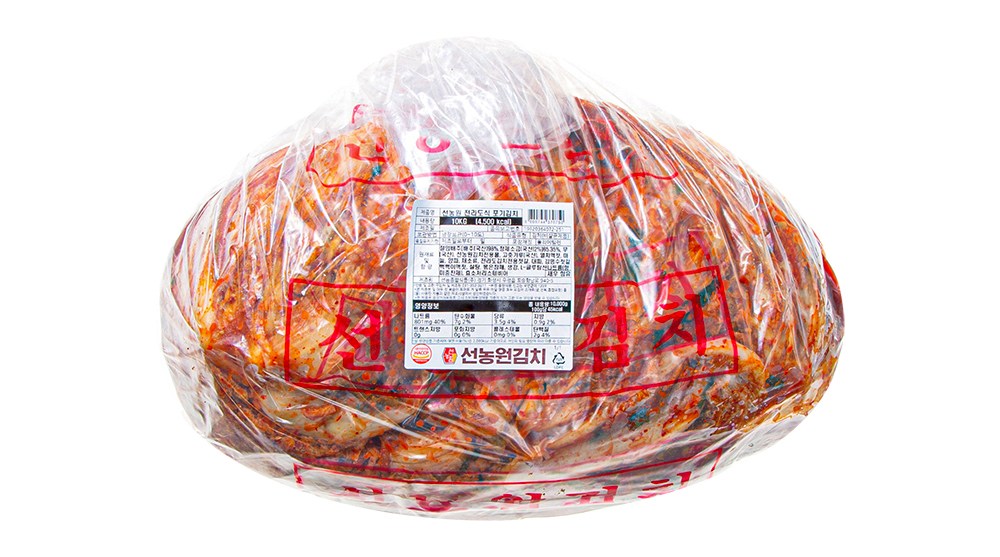 Seonnongwon Jeonrasik Whole Napa Kimchi , 10 kg, 1 Pack (선농원 전라도식 포기김치, 10kg, 1개)
