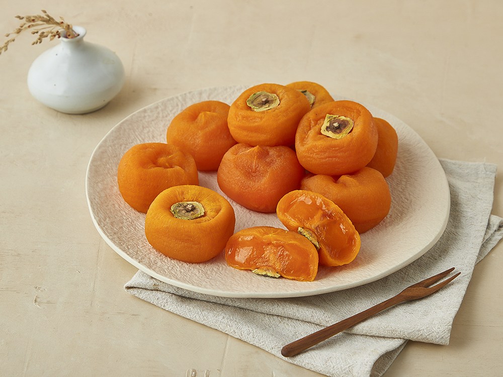 Cheongdo Bansi Hyoseongpam Cheongdo Bangeonsi Seonmul Set 20 Pack ( Frozen ), 1 Set , 1.4 kg (청도반시 효성팜 청도 반건시 선물세트 20입 (냉동), 1세트, 1.4kg)