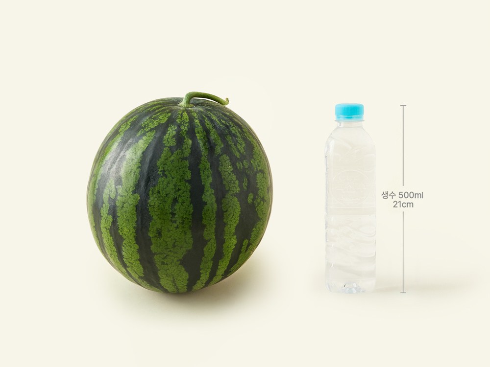 Ugok Green Watermelon , 4 kg Sang , 1 Pack (프리미엄 우곡 그린 수박, 4kg 이상, 1개)