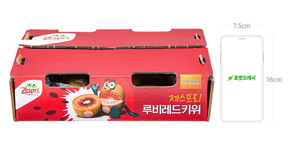 Jeseupeuri Rubi Red Kiwi , 1 Pack , 2.3 kg (제스프리 루비 레드키위, 1개, 2.3kg)