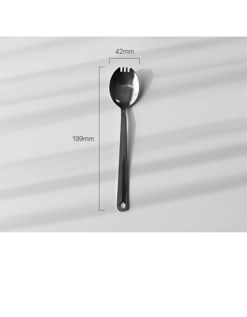 Beulrumethom Stainless Kaemping Gundae Seupun Fork 304, Danpum , 1 Pack (블룸엣홈 스텐 캠핑 군대 스푼포크 304, 단품, 1개)