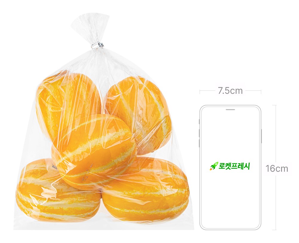 Gimcheon Silsok Korean Melon 4~ 6 Pack , 1 Pack , 1.5 kg (김천 실속 참외 4~6개입, 1개, 1.5kg)