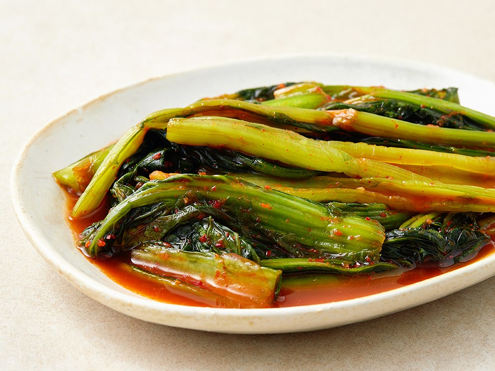 Yesodam Teuk Mustard Greens Kimchi , 300 g, 1 Pack (예소담 특갓김치, 300g, 1개)