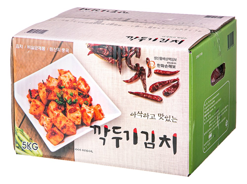 Inu Kkakdugi Kimchi , 5 kg, 1 Pack (인우 깍두기김치, 5kg, 1개)