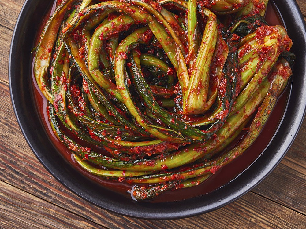 Kokjipeokok Kok Mustard Greens Kimchi , 3 kg, 1 Pack (콕집어콕 콕 갓김치, 3kg, 1개)