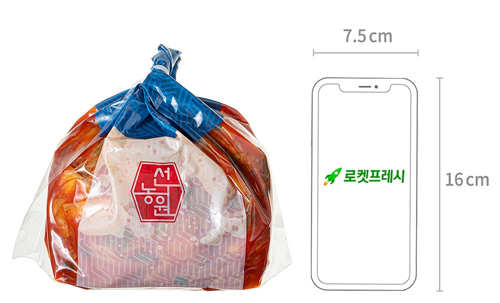 Seonnongwon Bon Sseoleun Pear Chu Kimchi , 1.2 kg, 1 Pack (선농원 본 썰은 배추김치, 1.2kg, 1개)