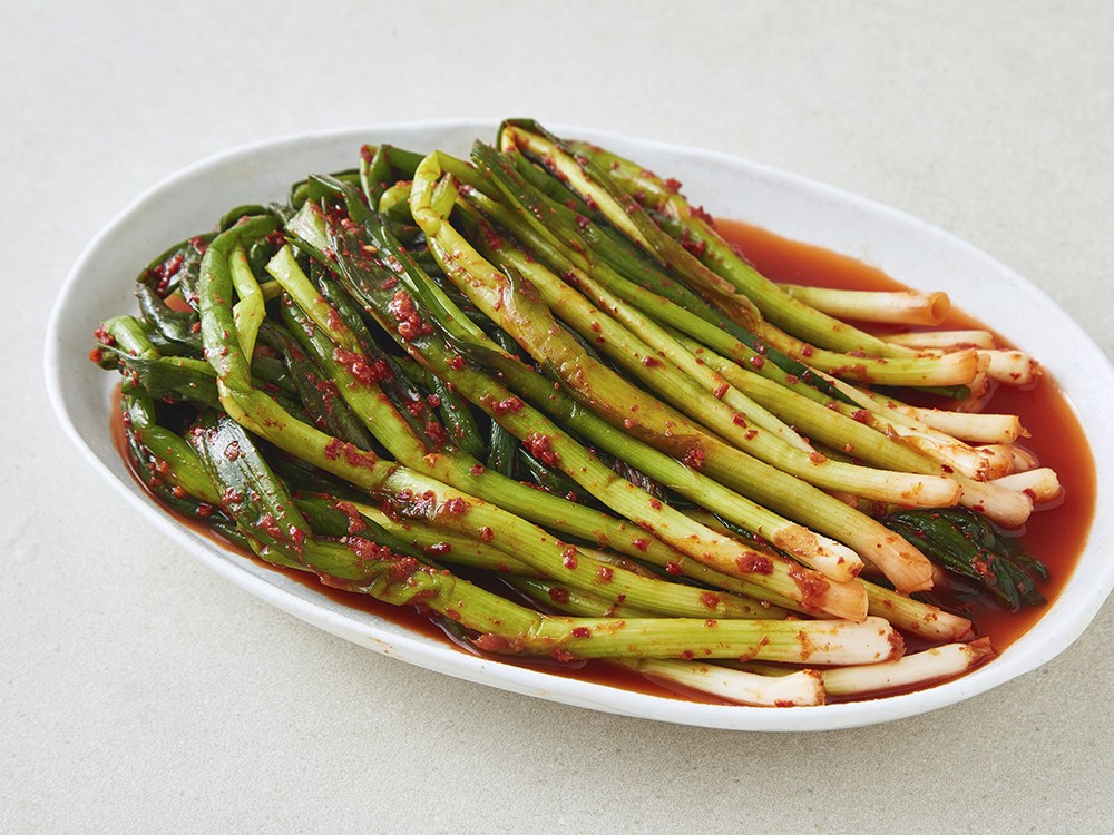 Our Ttangnoldeon Jeonra Pa Kimchi , 1 kg, 1 Pack (우리땅에놀던 전라도 파김치, 1kg, 1개)