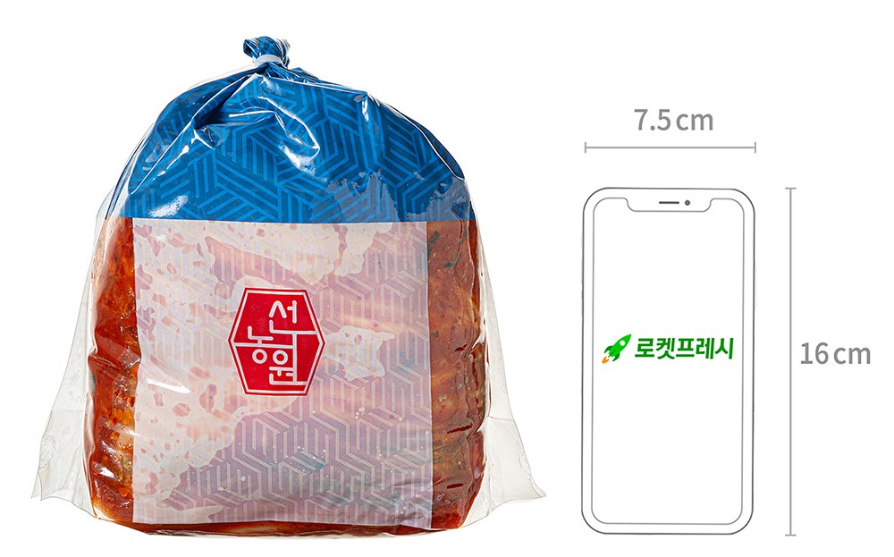 Seonnongwon Bon Whole Napa Kimchi , 2 kg, 1 Pack (선농원 본 포기김치, 2kg, 1개)