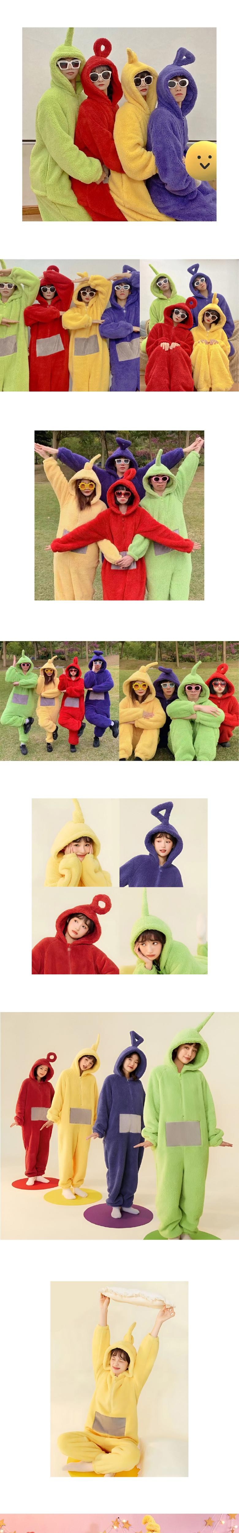 Cheongchungyobok Guknaeppareunbalsong Telretobi Ot Kaerikteosang Joleopsajin Keonsep Banti Cheyukdaehoe Geuk Set Sa Keopeul Su Noodle (청춘교복 국내빠른발송 텔레토비 옷 캐릭터의상 졸업사진 컨셉 반티 체육대회 극세사 커플 수면 동물 잠옷 연말 파자마 파티)
