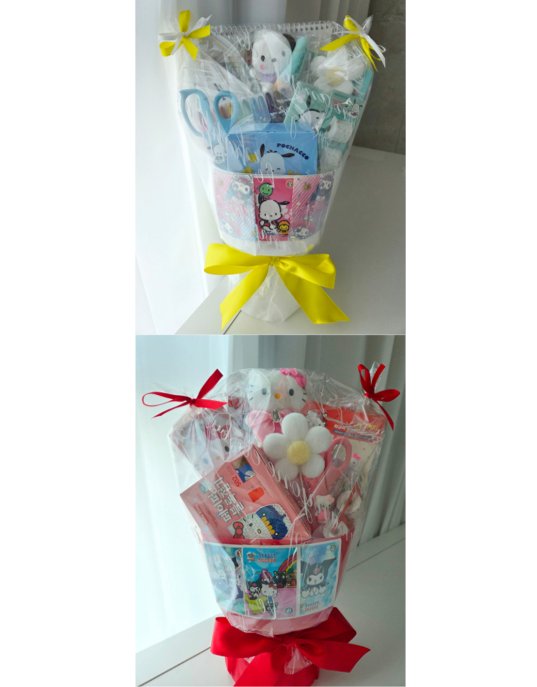 Mungudabal Kaerikteomungudabal Kkotdabal Eumakhoe Hakyehoe Joleopsik Pack Haksik Yeojachingu Seonmul , 1 Pack , Mungudabal Sanrio Helkiti (문구다발 캐릭터문구다발 꽃다발 음악회 학예회 졸업식 입학식 여자친구 선물, 1개, 문구다발 산리오 헬로키티)