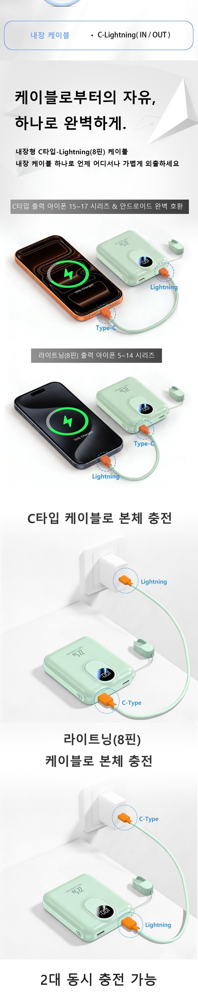 YOBON PD 22.5 W QC 3.0 Gosok Charging Mini Bojo Pear Teori 10000 mAh LCD Janryangpyosi Packets Ket Portable , Geomjeongsaek , Z 1 (YOBON PD 22.5W QC3.0 고속충전 미니 보조배터리 10000mAh LCD 잔량표시 포켓 휴대용, 검정색, Z1)