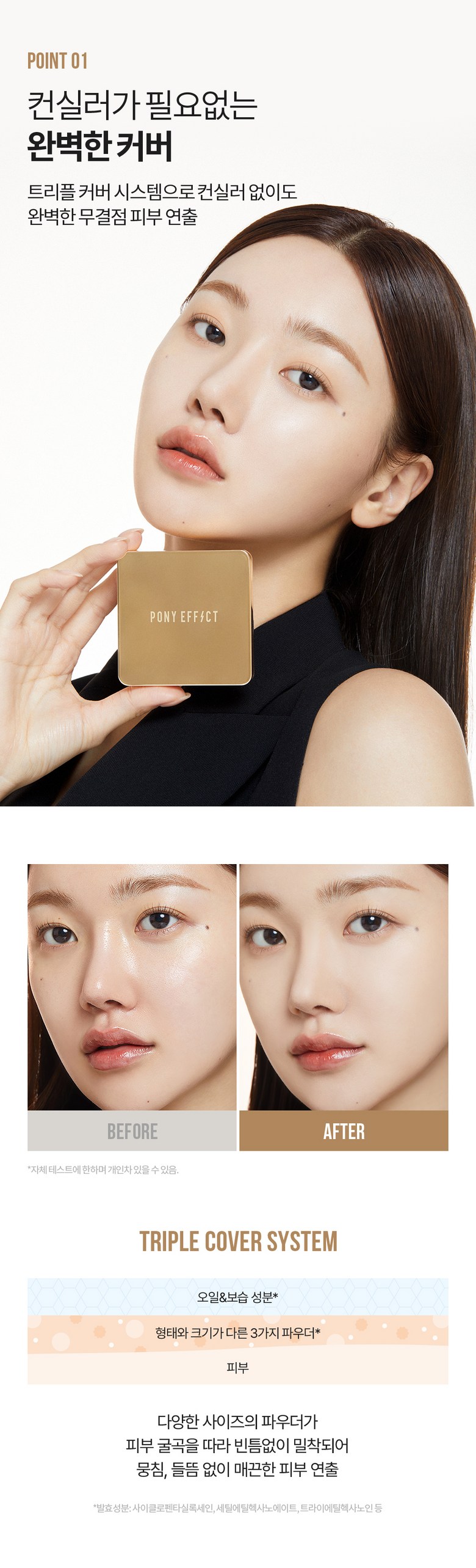 Packets Nipekteu Keobeoseute Cushion Foundation EX Bonpum 15 g + Ripil 15 g Set , 002 Natural Abori , 1 Pack (포니이펙트 커버스테이 쿠션 파운데이션 EX 본품 15g + 리필 15g 세트, 002 내추럴아이보리, 1개)